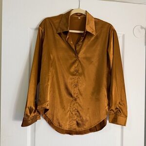 Silky Blouse in Rich Brown